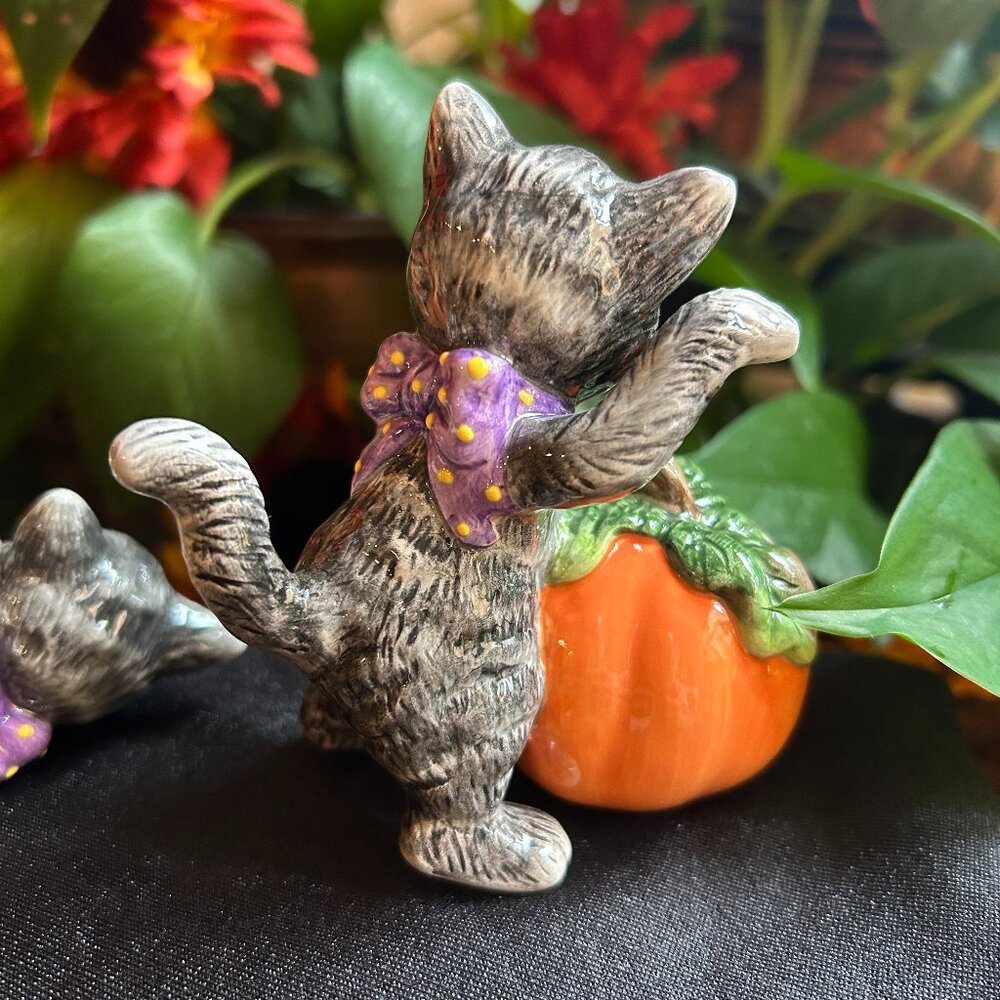 Retired Fitz and Floyd Halloween Kitty “Tumblers” Figurines – 2063/141 - Picture 6 of 14